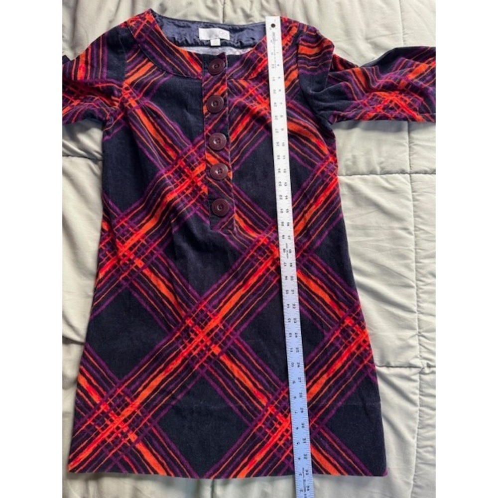 GO‎ International Dress MED Mini Plaid Corduroy Mod Vintage Feel Retro 60's 70's - Picture 8 of 10
